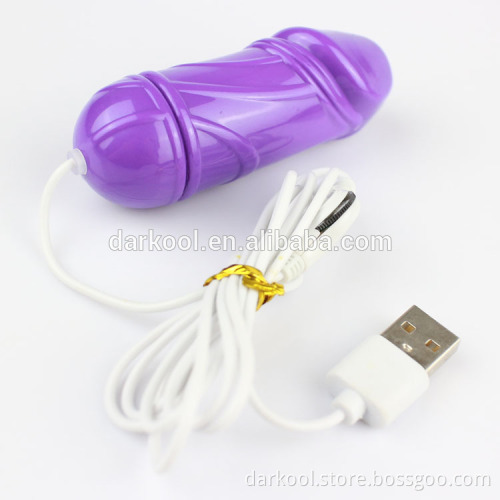 DE025/ Female USB Rechargeable Sex Toys Mini Vibrating Dildo Egg Bullets Vibrator
